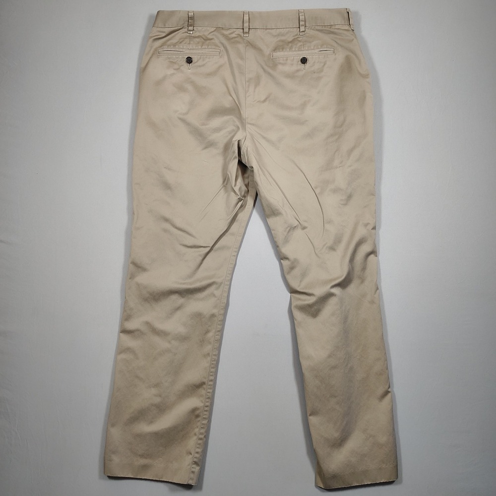 Bonobos Chino Pants Mens 36x30 Khaki Straight Fit Solid Cotton - Picture 2 of 12